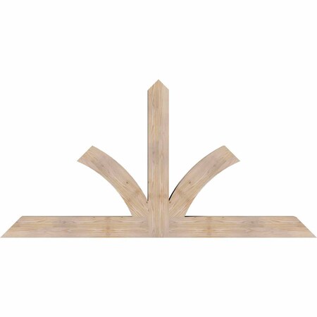 Ekena Millwork Richland Smooth Timber Gable Bracket, Douglas Fir, 84"W x 42"H x 5 1/2"D x 5 1/2"F, 12/12 Pitch GBW084X42X0606RIC00SDF